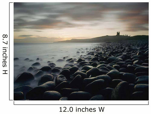 Dunstanburgh Castle At Dawn Wall Mural