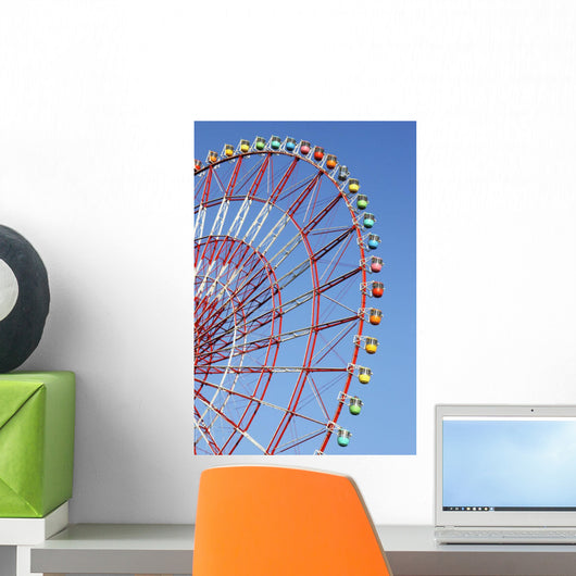 The Wonder Wheel At Odaiba Wall Mural