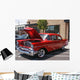 Red Hotrod 57 Chevy Wall Mural