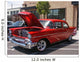 Red Hotrod 57 Chevy Wall Mural
