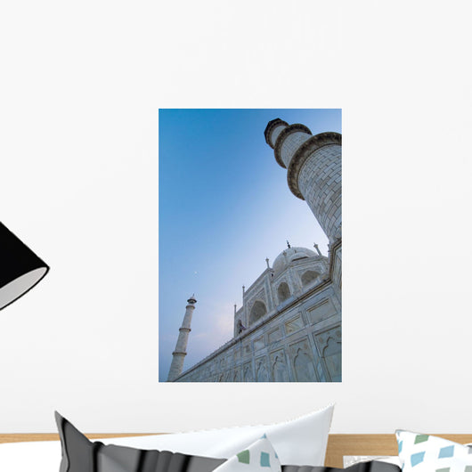 The Taj Mahal At Dusk, Low Angle View Wall Mural