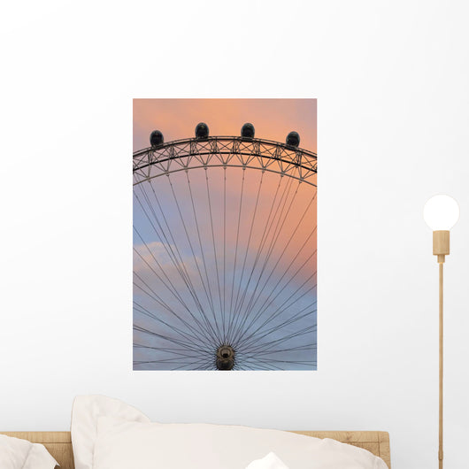 The London Eye At Dusk, Close Up Wall Mural