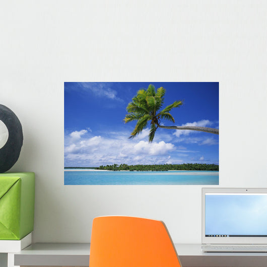 View Of Deserted Beach From Tapuae Tai Island Wall Mural