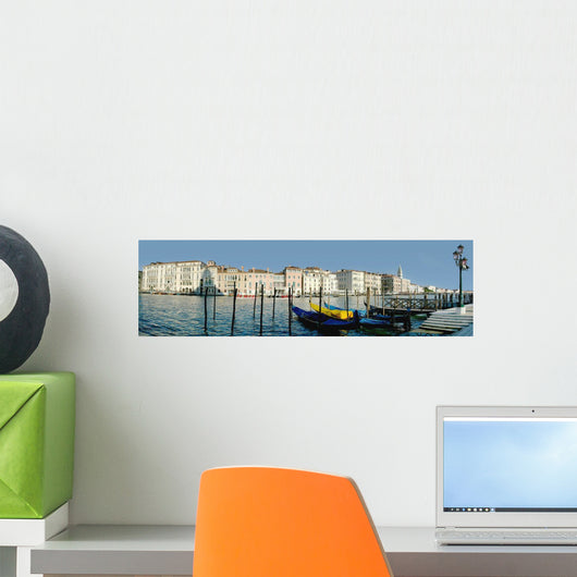 Panoramic Of Colourful Venetian Waterfront Wall Mural