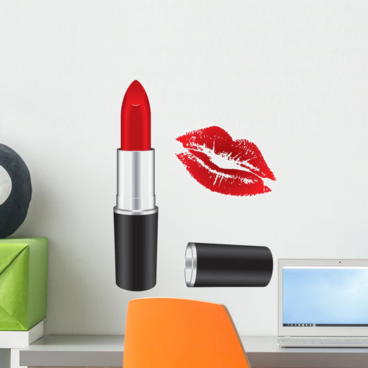 Red lipstick Wall Decal