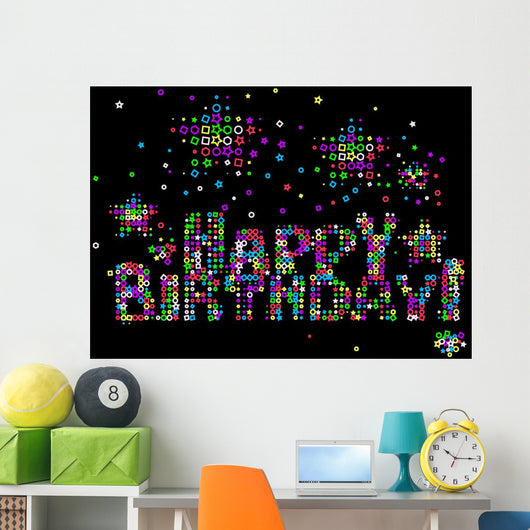 Happy Birthday Wall Mural