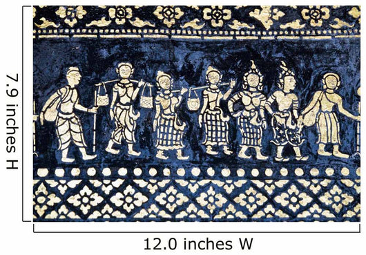 Motif On Side Of Wat Xieng Thong Wall Mural