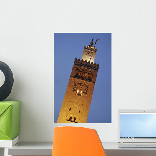 Minaret Of Koutaoubia Mosque At Dusk Wall Mural