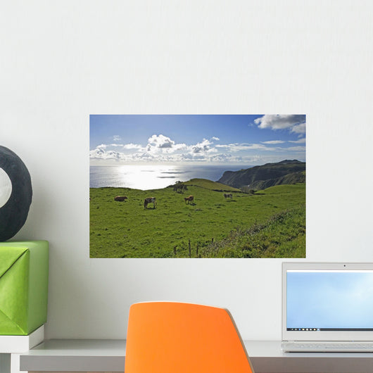 Pastoral Landscape Of Santa Maria Island Wall Mural