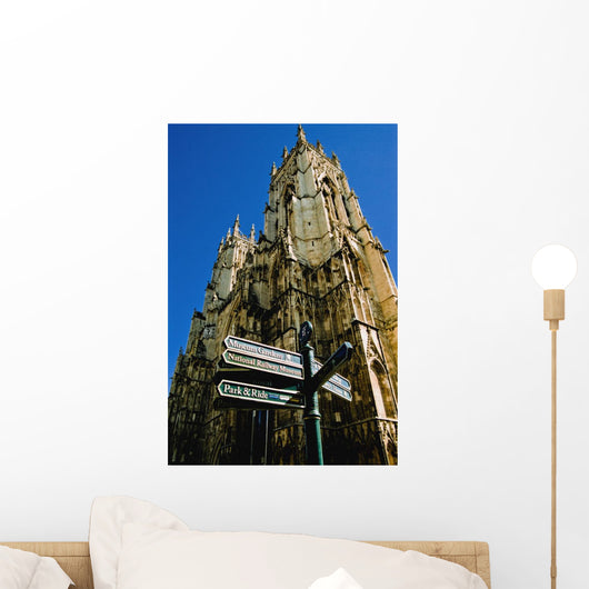 York Minster Exterior, Low Angle View Wall Mural