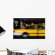 Blurred Yellow Taxi Wall Mural