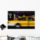 Blurred Yellow Taxi Wall Mural