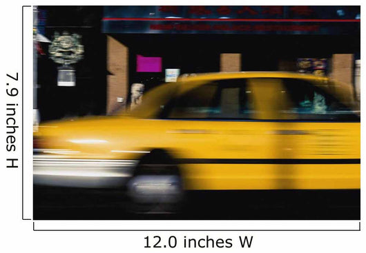 Blurred Yellow Taxi Wall Mural