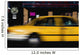 Blurred Yellow Taxi Wall Mural
