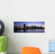 Sunset Over Lower Manhattan And Brooklyn Bridge Wall Mural
