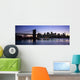 Sunset Over Lower Manhattan And Brooklyn Bridge Wall Mural