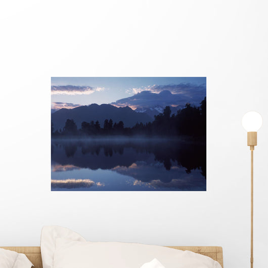 Lake Matheson At Dawn Wall Mural