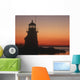 Lighthouse At Sunrise Wall Mural