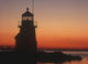 Lighthouse At Sunrise Wall Mural