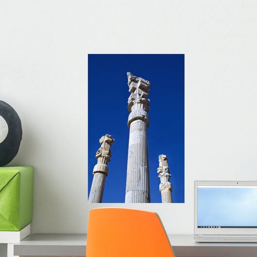 Columns Of Xerxes Gateway Against Clear Sky Wall Mural