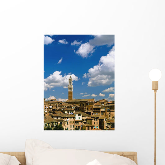 Torre De Mangia And Siena Skyline Wall Mural