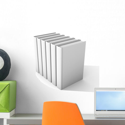 White Books Wall Decal