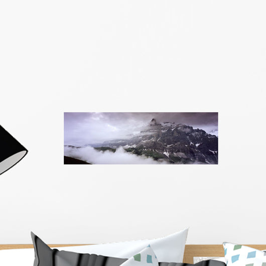 Summit Of Eiger Mountain Near Grindelwand In Bernese Alps Wall Mural