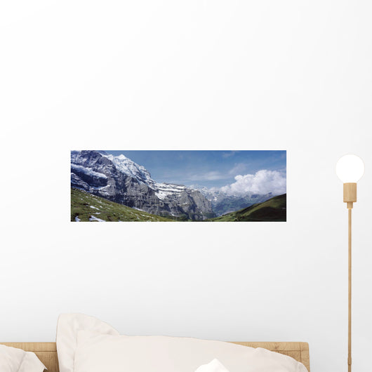 Jungfrau And Lauterbrunnnen Valley Near Grindelwand In Bernese Alps Wall Mural