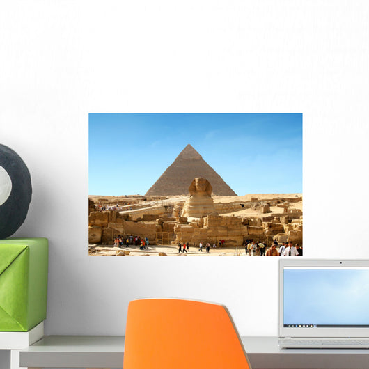 sphinx and pyramid - egypt Wall Mural
