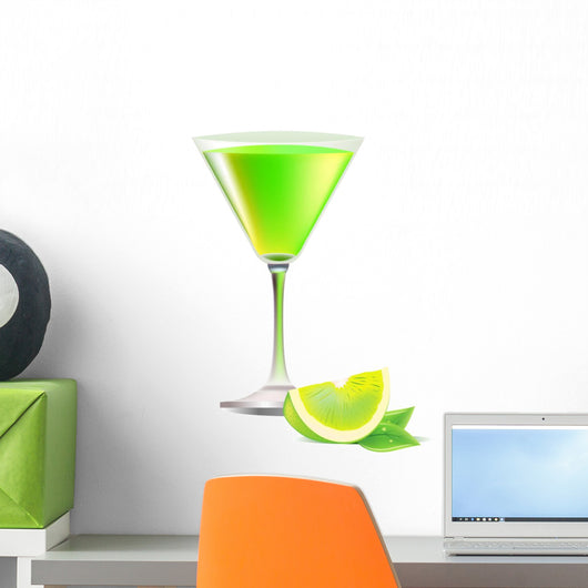 Vector Glass Exotic Cocktail