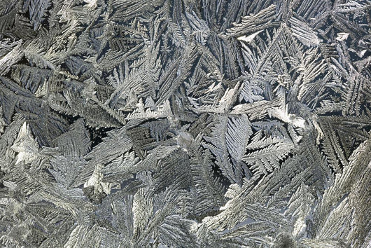 Frost Crystals On A Window Wall Mural