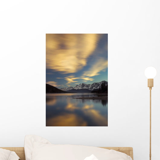 The Upper Lake At Sunset Wall Mural