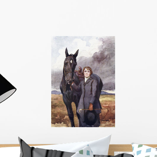 She Chose Me For Her Horse Wall Mural