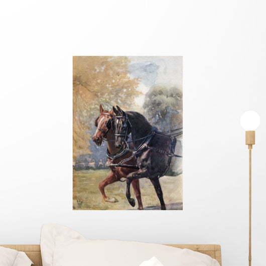 In Double Harness Wall Mural