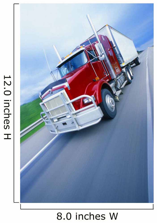 Semi-Trailer Truck Wall Mural