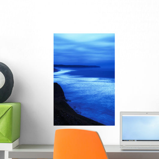 Sea At Dusk, Whitby,North Yorkshire,Uk Wall Mural