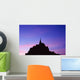 Mont St Michel At Sunset Wall Mural