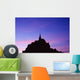 Mont St Michel At Sunset Wall Mural