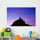 Mont St Michel At Sunset Wall Mural