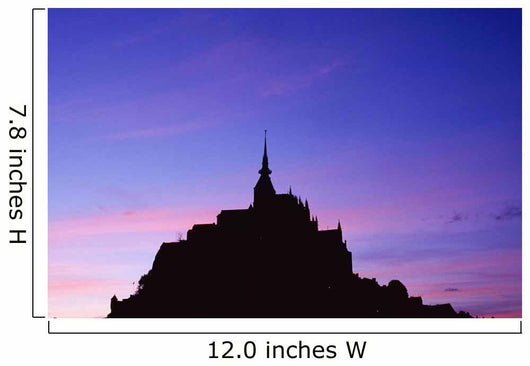 Mont St Michel At Sunset Wall Mural