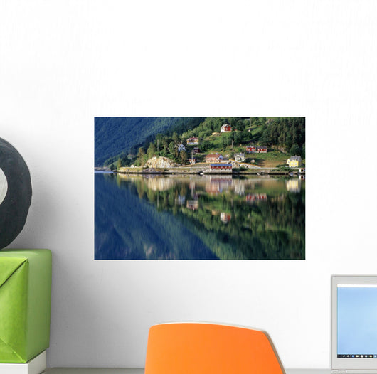 Mountain Reflected In Lake Wall Mural