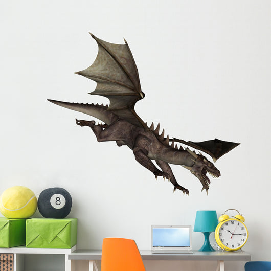Fierce Attack Dragon Wall Decal