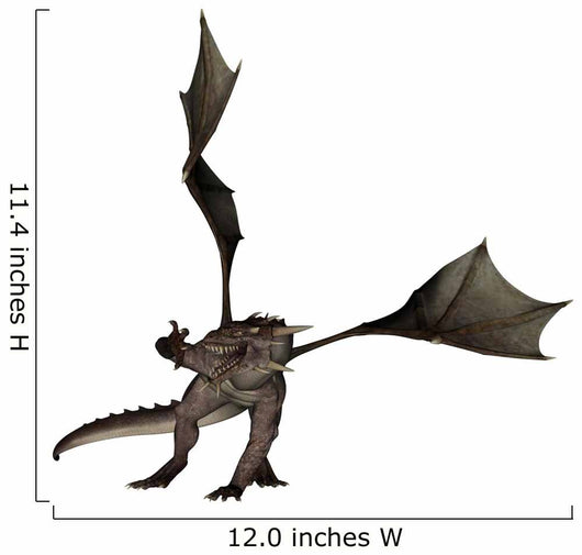 Flying Western Dragon Wall Decal