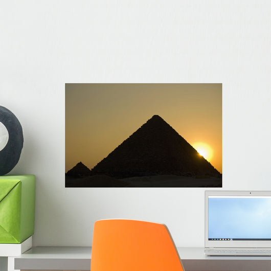 Detail Of The Pyramids At Dusk Wall Mural