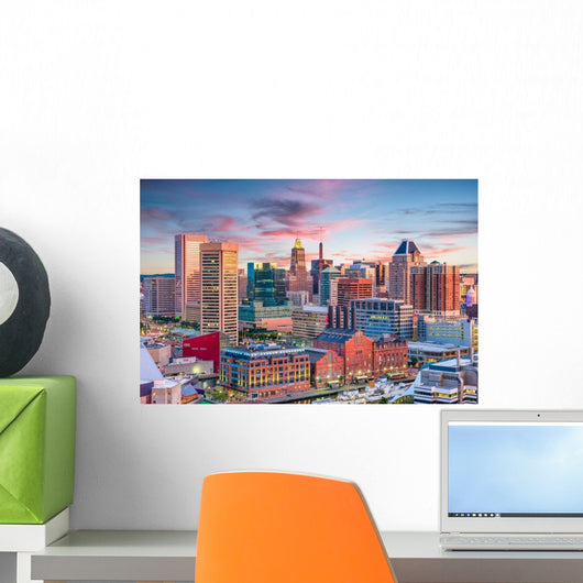 Baltimore Maryland USA Skyline Wall Decal