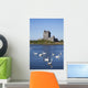 Swans On Water In Front Of Dunguaire Castle Wall Mural