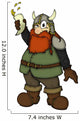 Toasting Dwarf Viking Wall Decal