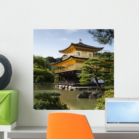 Golden Pavilion, A Buddhist Temple Wall Mural