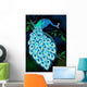Perching Blue Peacock Wall Mural