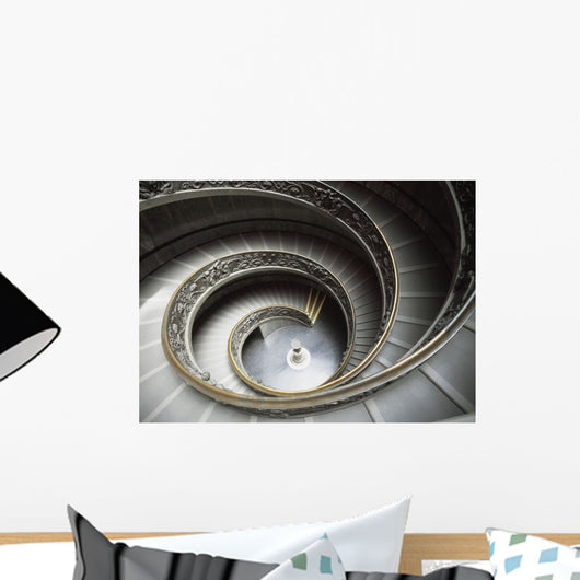 Spiral Staircase In The Vatican Wall Mural